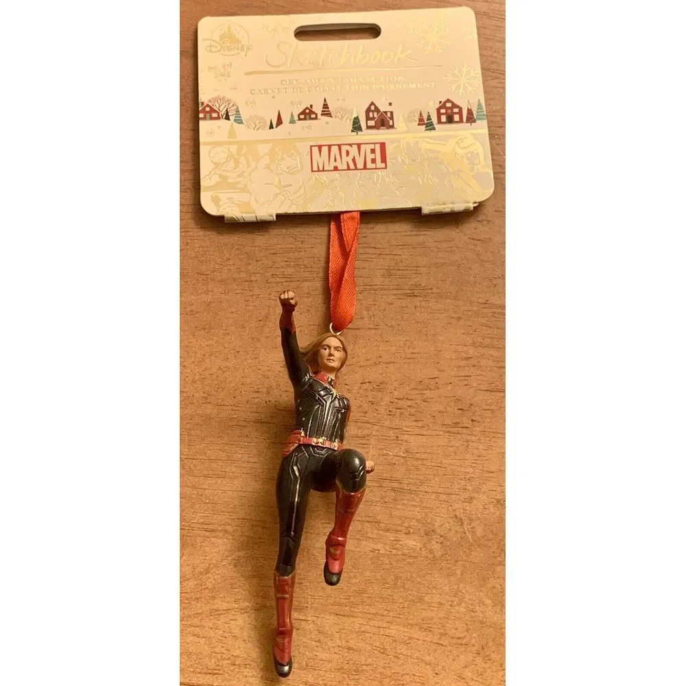 Disney Store Captain‎ Marvel Sketchbook Ornament New With Tags